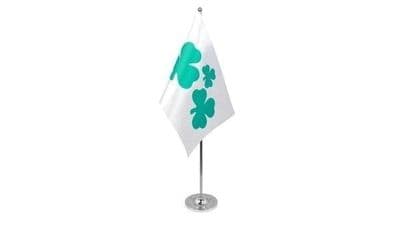 Shamrock Table Flag - Satin