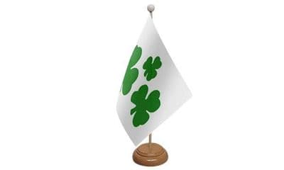 Shamrock Table Flag - Wood
