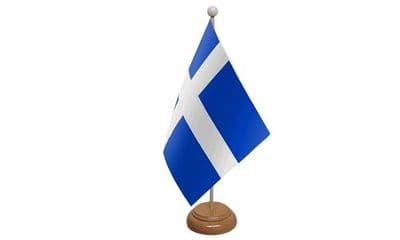 Shetland Table Flag - Wood