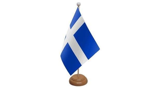 Shetland Wooden Table Flag | Buy Shetland Wooden Table Flag | NWFlags