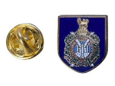 Shield Kings Own Scot. Borderers Pin Badge