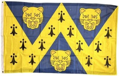 Shropshire Flag - 5ft x 3ft | Heavy Knitted Polyester