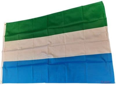 Sierra Leone Flag - 5ft x 3ft | Standard Polyester