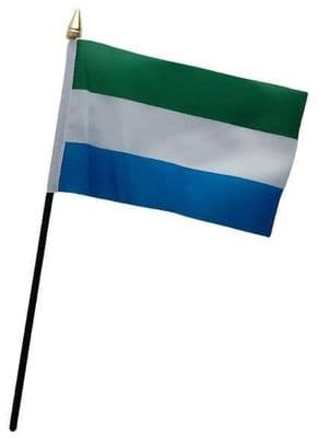 Sierra Leone Table Flag - NO BASE