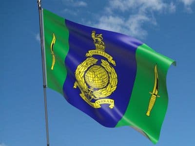 Signals Squadron Royal Marines Flag - 5ft x 3ft | Standard Polyester