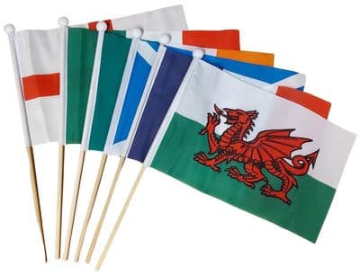 Six Nations Hand Flag Bundle (9