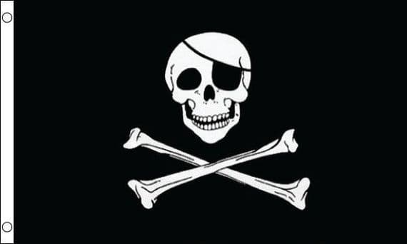 Skull & Cross Bones Flag Small | Buy Skull & Cross Bones Small Flag