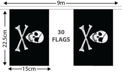 Skull and Crossbones Bunting 9m