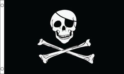 Skull and CrossBones Flag GIANT 8ft x 5ft