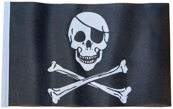 Skull & Crossbones Mini Flag | Buy Skull & Crossbones Mini Flag