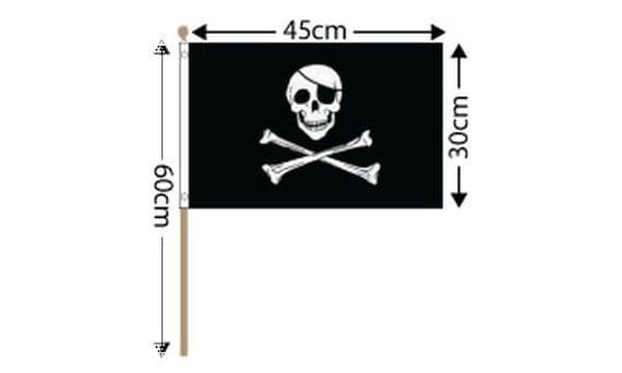 Skull Crossbones Hand Flag | Buy Skull Crossbones Large Hand Flag
