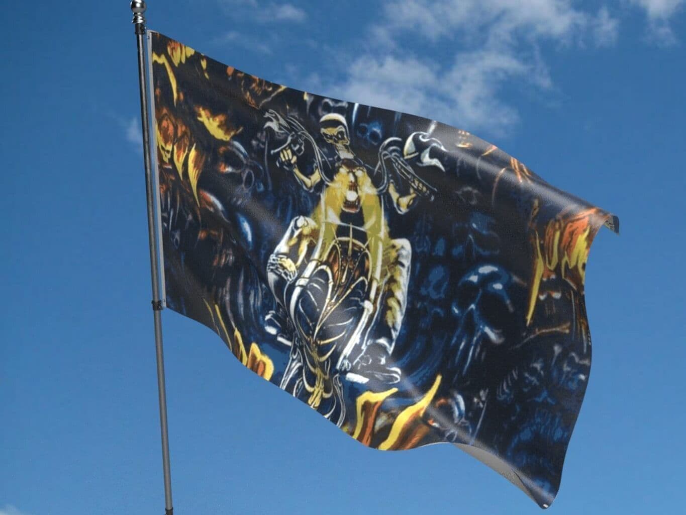 Skull Ghost Flag Buy Skull Ghost Flag North West Flags