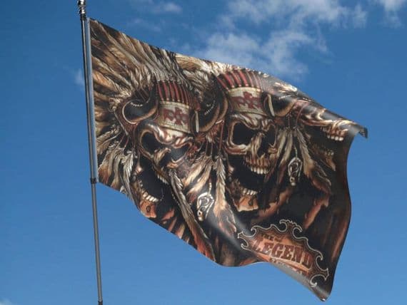 Skull Indian Flag | Buy Skull Indian Flag | NWFlags