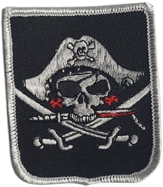 Skull & Crossed Sabres Shield patch | Buy Skull & Crossed Sabres patch
