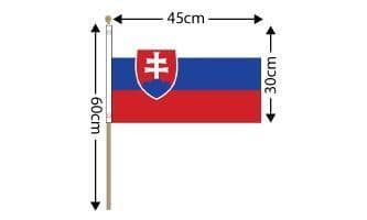 Slovakia Large Hand Flag (18