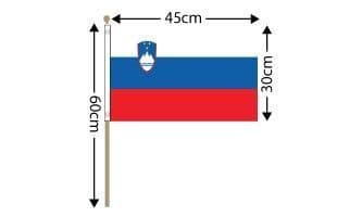 Slovenia Large Hand Flag (18