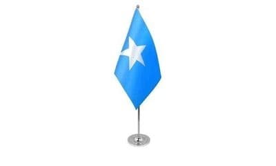 Somalia Table Flag - Satin