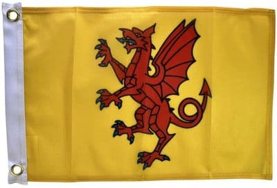 Somerset Flag 1.5ft x 1ft - Knitted Heavy Polyester Small Flag with 2 Eyelets