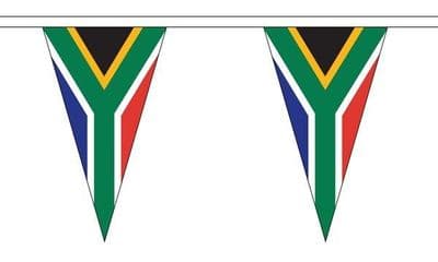 South Africa Bunting Triangle 5m - 12 Flags