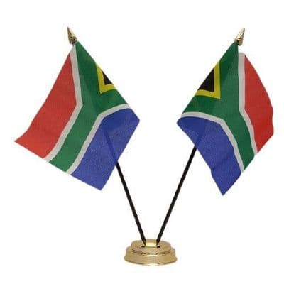 South Africa Double Table Flag