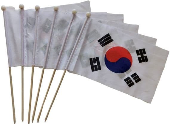 South Korea Pack of Hand Flags | Buy South Korea Pack of Hand Flags