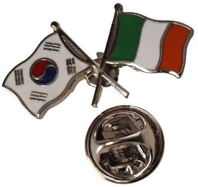 South Korea & Ireland Pin Badge