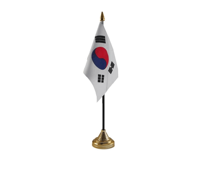 South Korea Table Flag