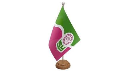 South Yorkshire Table Flag - Wood