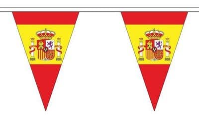 Spain State Triangle Bunting (5m) - 12 Flags