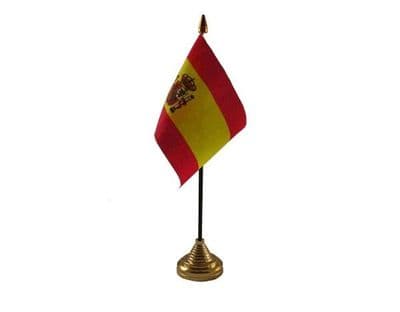 Spain Table Flag