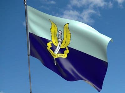 Special Air Service SAS Blue Flag - 5ft x 3ft | Standard Polyester