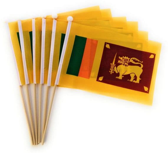 Sri Lanka Pack of Hand Flags | Buy Sri Lanka Pack of Hand Flags