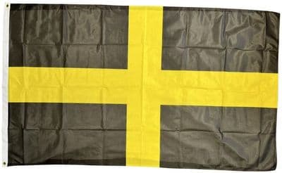 St David Cross Flag 5ft x 3ft - Knitted Heavy Polyester