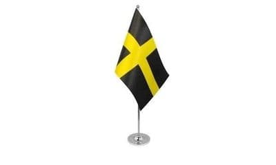 St David Table Flag - Satin