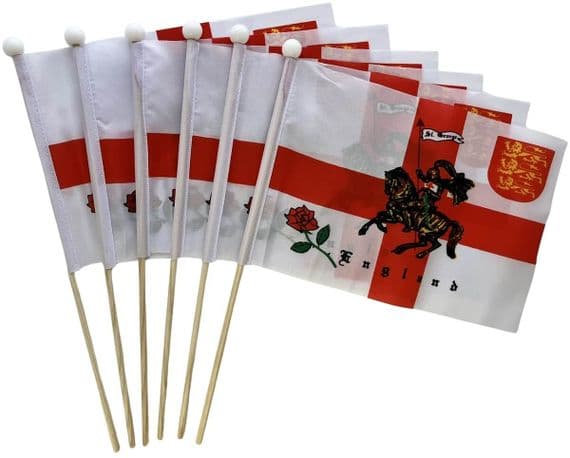St George Charger Hand Flags | Buy Charger Pack of Hand Flags