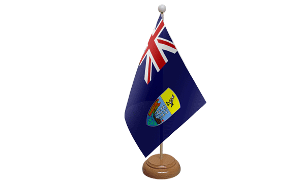 St Helena Wooden Table Flag