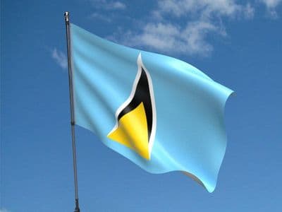 St Lucia 5ft x 3ft Flag