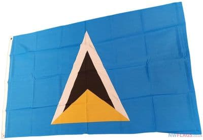St Lucia Flag - 5ft x 3ft | Standard Polyester
