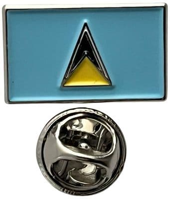 St Lucia Flag Pin Badge