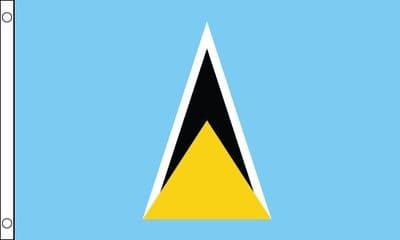 St Lucia Flag VALUE 3ft x 2ft