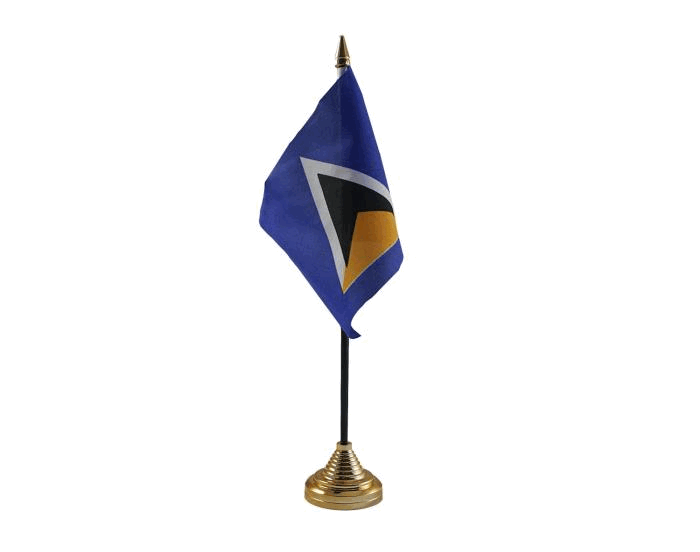 St Lucia Table Flag