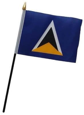 St Lucia Table Flag - NO BASE