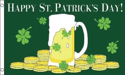 St Patrick's Day Flag 5ft x 3ft