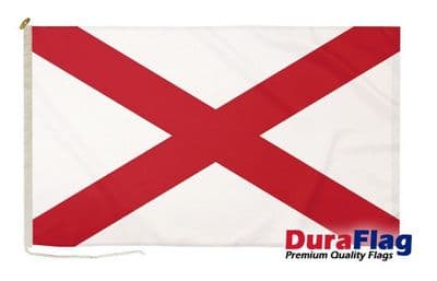 St Patricks Cross Premium Quality DuraFlag Rope & Toggle - 5ft x 3ft
