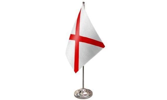 St Patricks Cross Table Flag | Buy St Patricks Cross Satin Table Flag