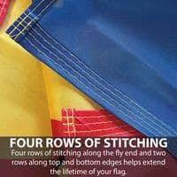 Staffordshire Flag 5ft x 3ft Knitted Heavy Polyester | NWFlags