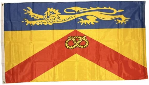 Staffordshire Flag 5ft x 3ft Knitted Heavy Polyester | NWFlags