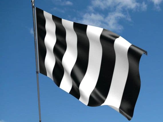 Striped Black and White Flag | Buy Striped Black & White Flag | NWFlags