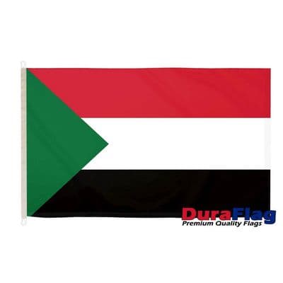 Sudan Flag - 5ft x 3ft | Premium Quality DuraFlag D Clips