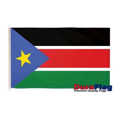 Sudan South Flag - 5ft x 3ft | Premium Quality DuraFlag D Clips